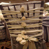 ivory lace up wedding chivari chair cover